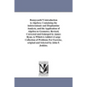 Bonnycastle'S introduction to Algebra; Containing the indeterminate and Diophantine Analysis, and the Application of Algebra to Geometry. Revised, Cor