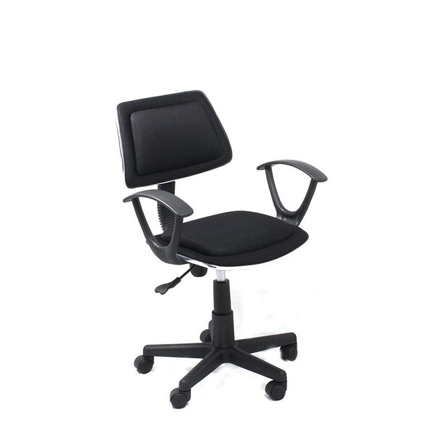 Xtech Office Chair Cloth Modern & Ergonomic Style with Wheels & Height Adjustment with Armrests - Black by Level Up Desks