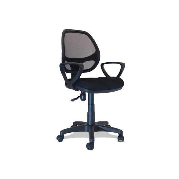 Xtech Office Chair Marsella Manager Mesh Back - Armrests - Adjustable Height - Wheels - Black by Level Up Desks