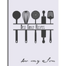 Best Family Recipes For My Son: Big Empty Recipe Cookbook As Keepsake Gift For Your Son