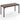 55 Inch Conference Table with Heavy-duty Metal Frame-Brown