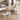 Set of 2, Modern Tempered Glass Tea Table Coffee Table End Table, Square Table for Living Room, Transparent/White