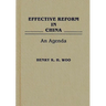 Effective Reform in China: An Agenda