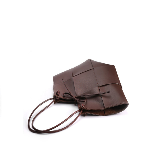 Taylor Contexture Leather Bag, Chocolate by Bob Oré