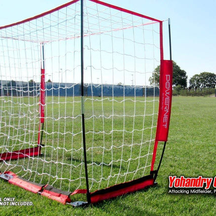 PowerNet 6x4 ft Portable Soccer Goal - Bow Style Net with Metal Base by Jupiter Gear