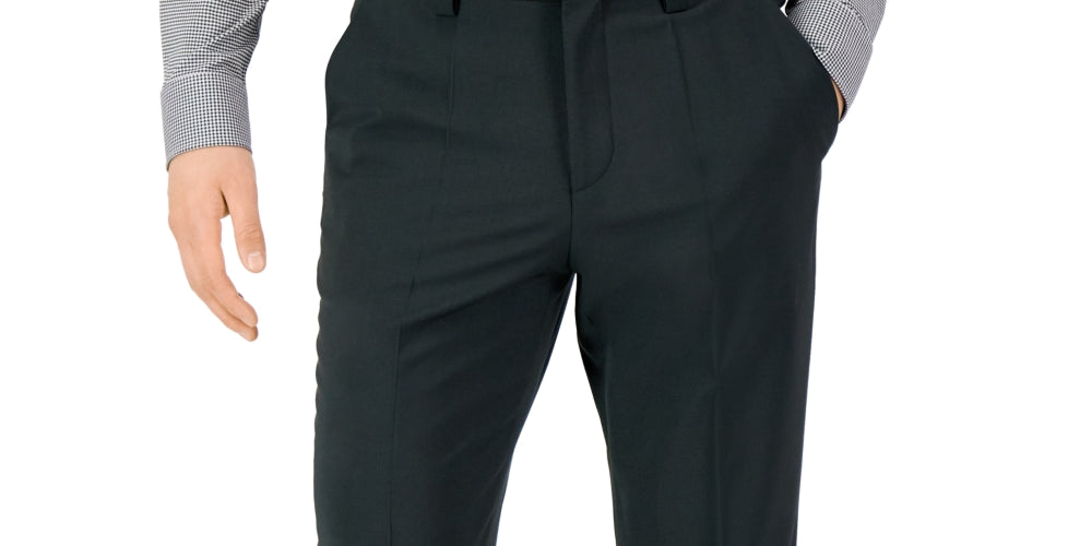 Hugo Boss Men's Modern Fit Super Flex Suit Pants Black Size 34 by Steals