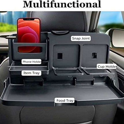 Car Tray ,  Backseat Organizer Car Multifunctional Tray Desk  Table for Eating Food Drink Meal Snack Cup... by Js House
