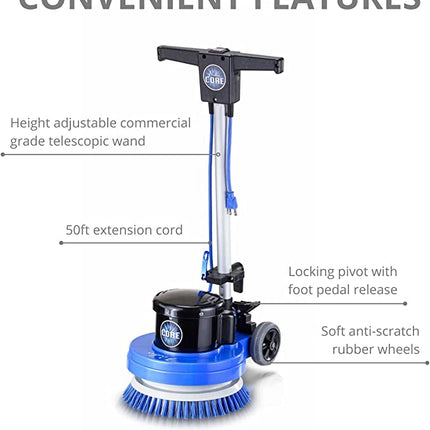 Prolux Core 15" Heavy Duty Single Pad Commercial Polisher Floor Buffer Machine Scrubber by Prolux Cleaners