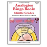 Analogies Bingo Book: Middle Grades: Complete Bingo Game In A Book