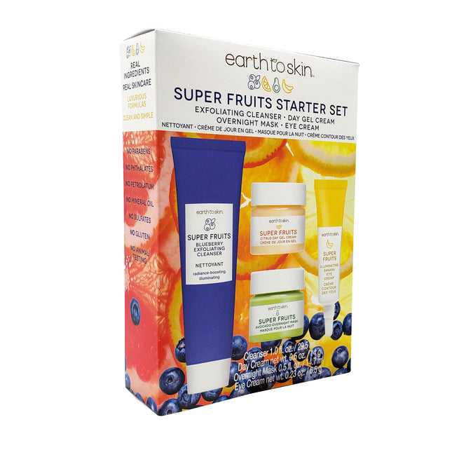 Super Fruits Starter Skincare Set by EarthToSkin