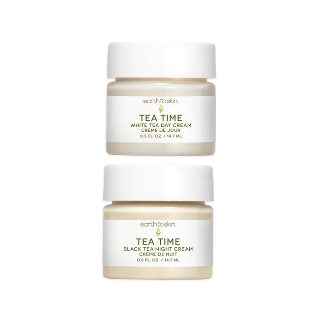 Tea Time Mini Day & and Night Cream Duo by EarthToSkin