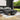 ON-TRANS 47.2 inch x 31.4 inch multifunctional rectangular sofa table with 2 drawers and gold wood grain leg center table, black