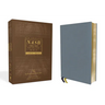 Nasb, Thinline Bible, Large Print, Genuine Leather, Buffalo, Blue, Red Letter Edition, 1995 Text, Comfort Print