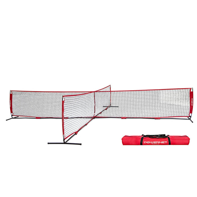 PowerNet 4-Way Soccer Tennis Net 18x18 Ft for Multiplayer Use w Easy Setup (1162) by Jupiter Gear