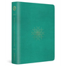 ESV Single Column Journaling Bible (Trutone, Teal, Resplendent Cross Design)