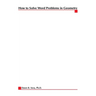 How to Solve Word Problems in Geometry