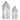 Traditional Farmhouse Lantern with Metal Lid (Set of 2)
