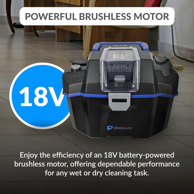 Prolux Cordless Wet/Dry Tool & Travel Vacuum by Prolux Cleaners