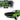 1970 Plymouth Barracuda Green with Black Hood and Stripes "Muscle Car Collection" 1/25 Diecast Model Car by New Ray