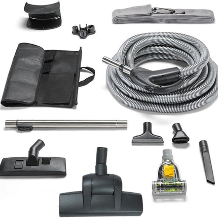 Universal Central Vacuum Hose Kit with Milti Surface Floor Tools by Prolux by Prolux Cleaners