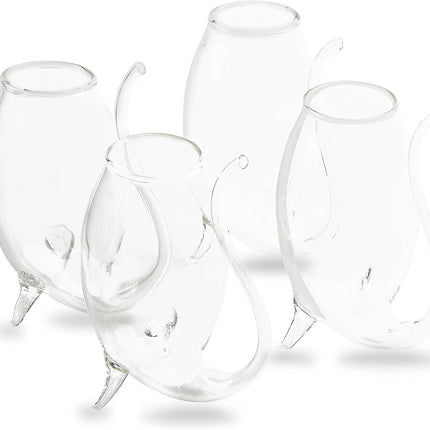 Crystal Port and Dessert Wine Sippers, Dry Sherry, Cordial, Aperitif & Nosing Copitas Tasting Glass - Dinner Drink Glassware Glasses | Set of 4 - 3 oz Sipper | - The Wine Savant by The Wine Savant