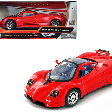 Pagani Zonda C12 Red 1/18 Diecast Model Car by Motormax
