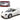Pagani Zonda C12 White 1/24 Diecast Car Model by Motormax