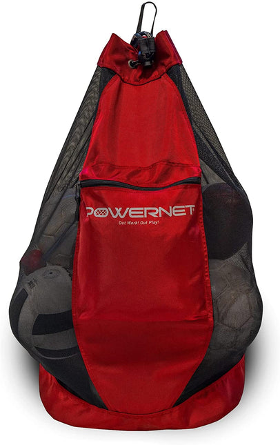PowerNet Multi-Sport Carry Bag & Ball Bag for Soccer Basketball Volleyball (B019) by Jupiter Gear