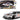 2019 Chevrolet Corvette ZR1 #2 Silver with Black and Orange Stripes "GT Racing" Series 1/24 Diecast Model Car by Motormax