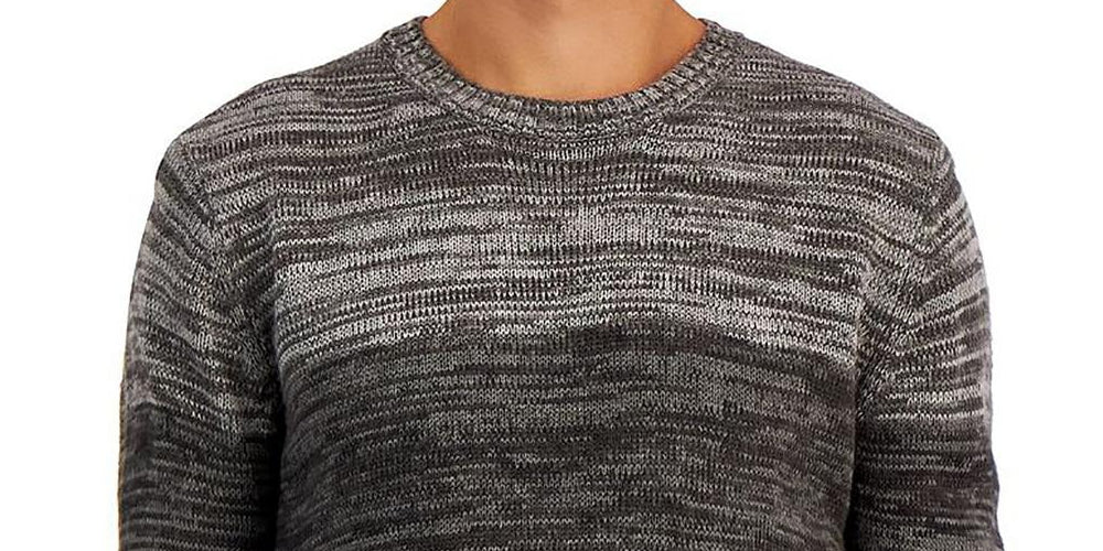 And Now This Men's Color Block Crewneck Sweater Gray Size Medium by Steals