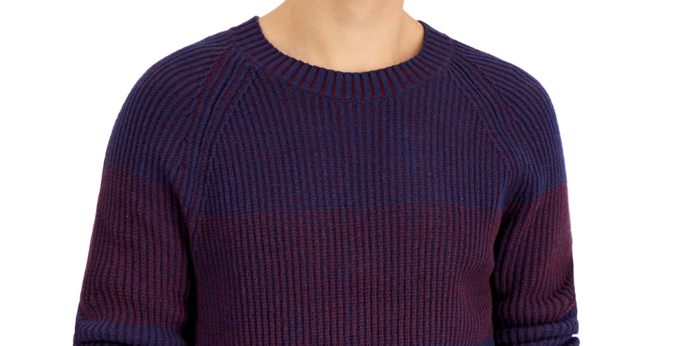 INC International Concepts Men's Plaited Crewneck Sweater Blue Size XX-Large by Steals