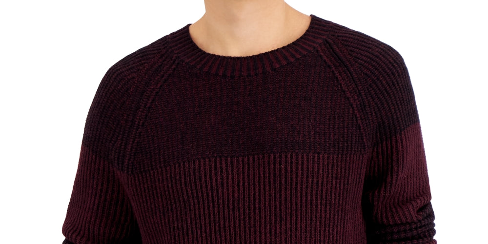 INC International Concepts Men's Plaited Crewneck Sweater Red Size XX-Large by Steals