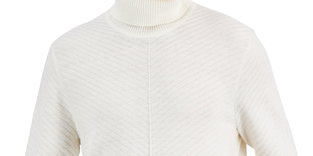 INC International Concepts Men's Axel Turtleneck Sweater White Size Large by Steals