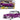 1950 Chevrolet Bel Air Lowrider Purple Metallic with Black Top and White Interior "Get Low" Series 1/24 Diecast Model Car by Motormax