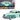 1948 Chevrolet Aerosedan Fleetside Lowrider Pastel Green and Green Metallic Two-Tone "Get Low" Series 1/24 Diecast Model Car by Motormax