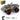 Wasteland Style 1:14 Scale 2.4GHz Model Racing Remote Control Car Hobby Electric RC Car Toys for Boys and Adults (Golden)