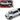 2019 RAM 1500 Laramie Crew Cab Pickup Truck Silver Metallic 1/24 Diecast Model Car by Motormax