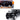 2019 RAM 1500 Laramie Crew Cab Pickup Truck Black with Silver Stripes 1/24 Diecast Model Car by Motormax
