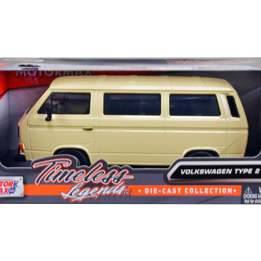 Volkswagen Type 2 (T3) Van Beige "Timeless Legends" Series 1/24 Diecast Model Car by Motormax