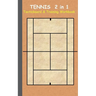 Tennis 2 in 1 Tacticboard and Training Workbook: Tactics/strategies/drills for trainer/coaches, notebook, training, exercise, exercises, drills, pract