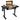 48 Inch Electric Sit to Stand Desk with Keyboard Tray-Rustic Brown