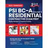 2023 Tennessee PSI BC-A Residential Contractor Exam Prep: Volume 1: Study Review & Practice Exams