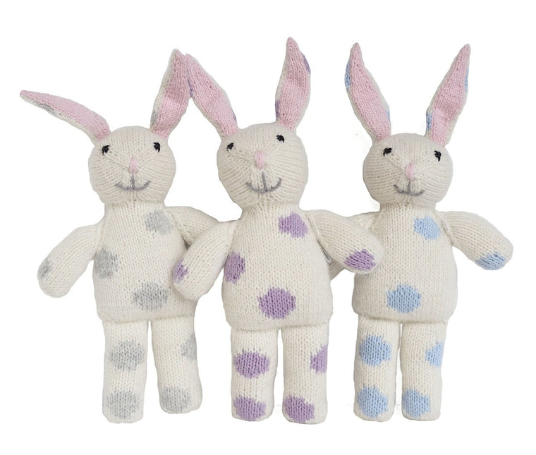 Bunnies with Pastel Spots  - set of 3 by Melange Collection