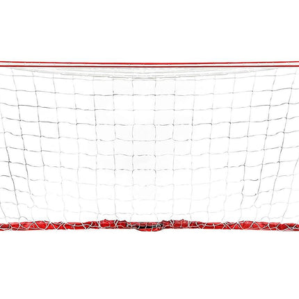 PowerNet 8x4 Soccer Goal - Bow Style Net with Metal Base by Jupiter Gear