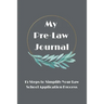 My Pre-Law Journal: 15 Steps to Simplify Your Law School Application Process