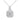 Two Carat Halo Cubic Zirconia Pendant Necklace by Hollywood Sensation®