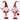 Plush Standing Holiday Elf Gnome Decor (Set of 2) 