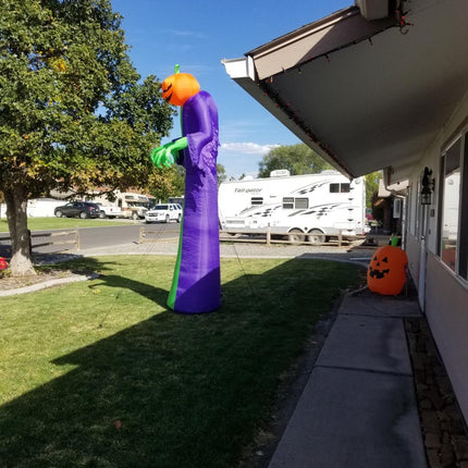 12Ft Giant Halloween Inflatables Pumpkin Halloween #ns23 _mkpt by Js House - Vysn