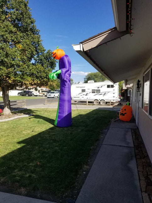 12Ft Giant Halloween Inflatables Pumpkin Halloween #ns23 _mkpt by Js House - Vysn