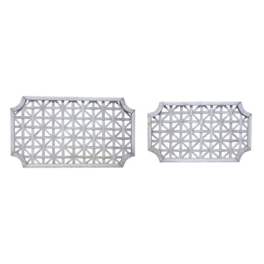 Woven Wood Wall Hanging (Set of 2)